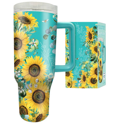 Travel Mug 1.2L Mugmazing Bee Sunny-Material Stainless Steel-Straw included-Chefs Bazaar