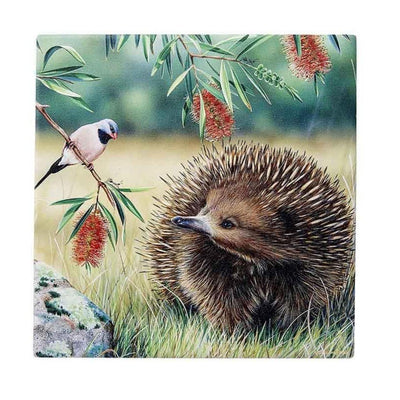 Fauna of Australian Echidna and Finch Trivet-Chefs Bazaar-Chefs Bazaar