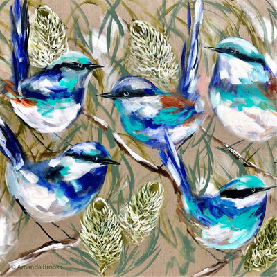 Trivet Lilli Rock - Blue Wrens - Chefs Bazaar