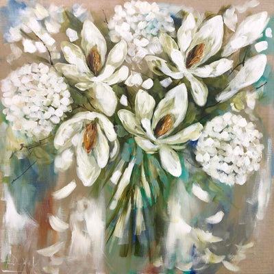 White Hydrangea Trivet-Phillip Bay Trading-Chefs Bazaar