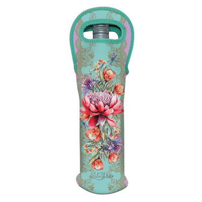 Wine Bottle Tote Neoprene - Vintage Kookaburra - Chefs Bazaar