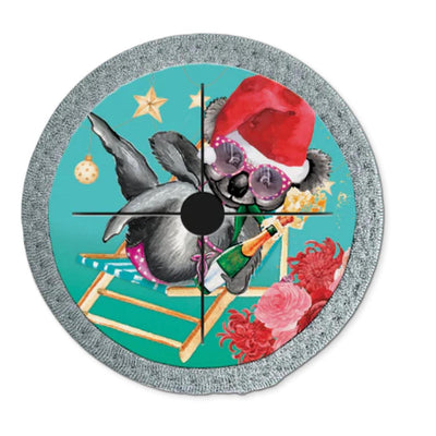 Wine Glass Coaster Chrissy Cheeky Koala-Material Neoprene-Size 6.5cm diameter-Chefs Bazaar