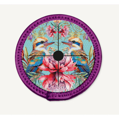 Wine Glass Coaster - Vintage Kookaburras - Chefs Bazaar