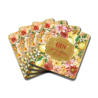 Coaster Set Gin Made Me-Lisa Pollock-Chefs Bazaar