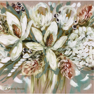 Magnolia and Banksia Hardback Coaster-Phillip Bay Trading-Chefs Bazaar