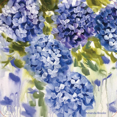 Hydrangea Hardback Coasters Set of 4-Size 10.5cm x 10.5cm-Chefs Bazaar