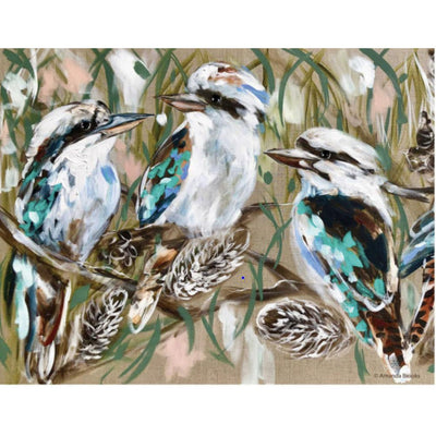 Kookaburra and Banksia Hardback Placemat-Phillip Bay Trading-Chefs Bazaar