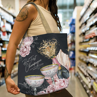 Shopping Bag - Champagne-Lisa Pollock-Chefs Bazaar