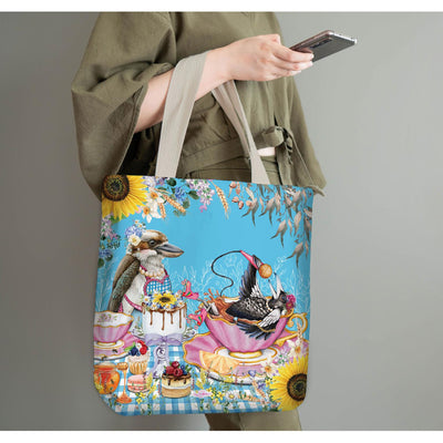 Shopping Bag - Tea Party-Lisa Pollock-Chefs Bazaar